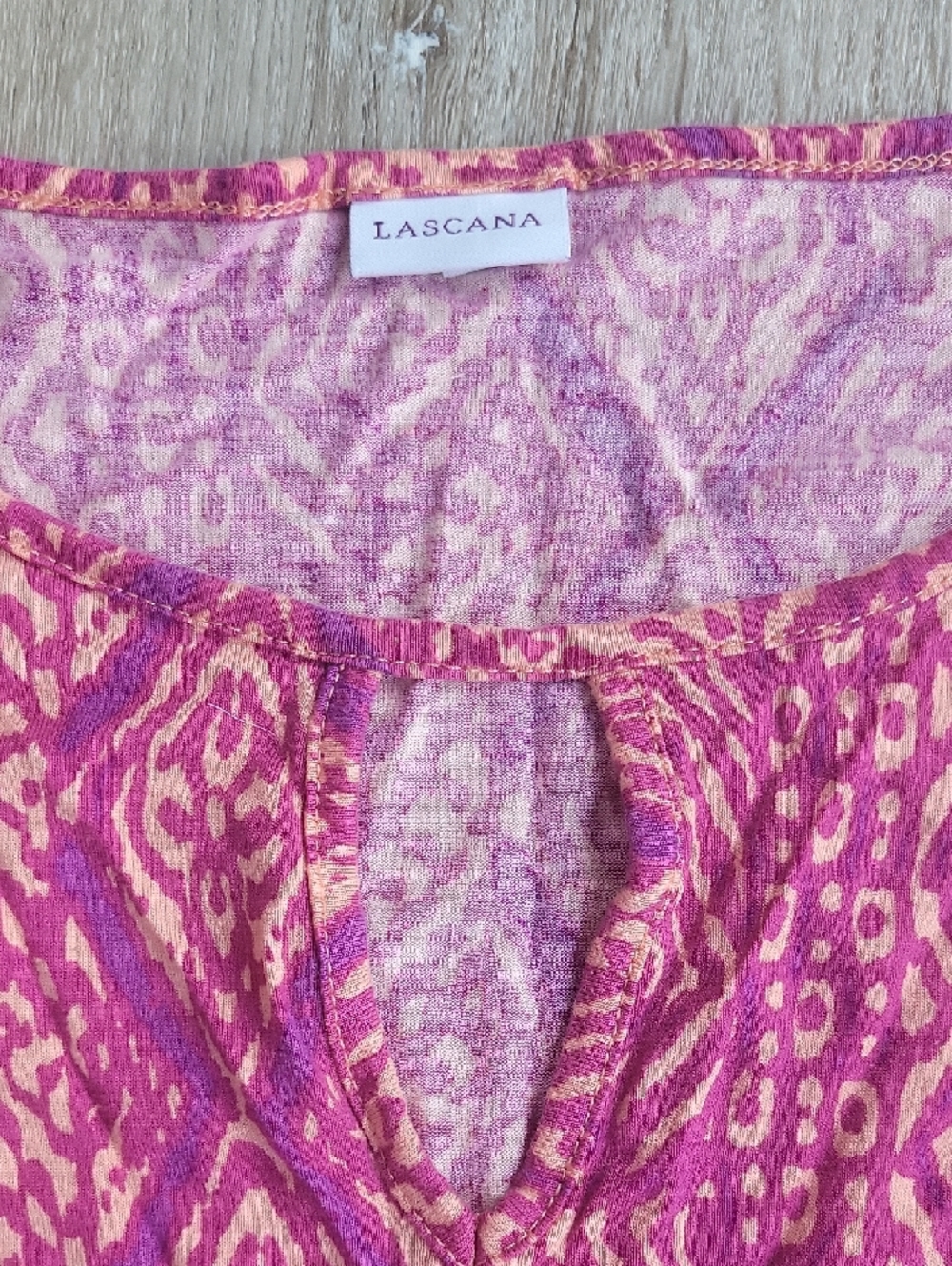 Pink Patterned Drawstring Waist Dress - Picture 2 of 5